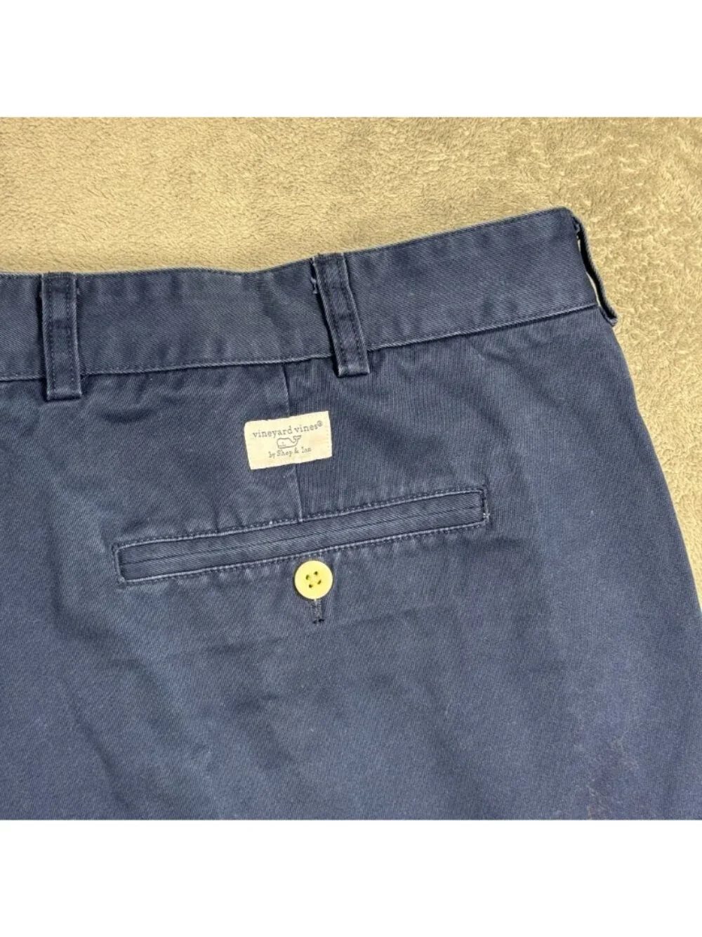 Vineyard Vines Mens 44B Navy Blue Khaki Shorts Golf Casual Preppy Minimalist